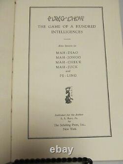 Mahjongg Pung-Chow First Edition 1922 Original Score Card L L Harr Brentano's
