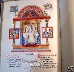 Medieval Illuminated Lithograph Church Bible Manuscript Codex Color Book Ancient