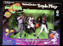 Michael Jordan Space Jam Movie 15 Talking Figure + Triple Play Box Set 1996 WB
