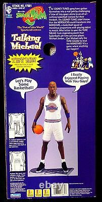 Michael Jordan Space Jam Movie 15 Talking Figure + Triple Play Box Set 1996 WB