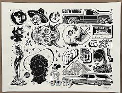 Mike Giant X Delano Garcia'Slow Mode' Black, 2022 Ltd. Edition Print OG Giant