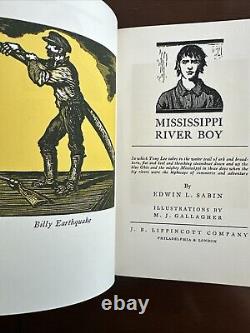 Mississippi River boy by Edwin L Sabin 1932 HC Illustrated