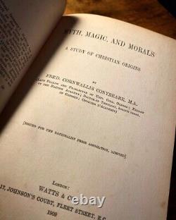 Myth, Magic, and Morals (1909 First Edition) by F. C. Conybeare Occult