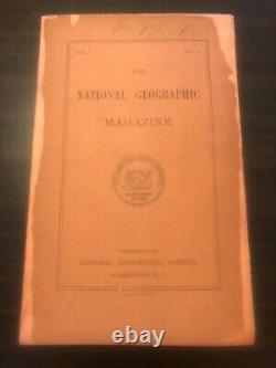 National Geographic Volume 1 Issue 1 Very Rare Original Not Reprint