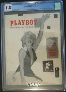 ORIGINAL Playboy #1 December 1953 CGC 1.8