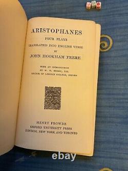 Old Aristophanes Four Plays John Frere 1907 RARE NEW FIRST EDITION