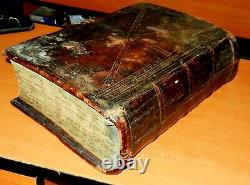 Old church book. Unique book. Prologue. 1662 year. 17th century. Antique book