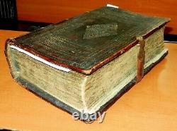 Old church book. Unique book. Prologue. 1662 year. 17th century. Antique book