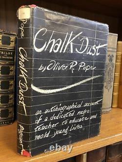 Oliver R Pope / CHALK DUST SIGNED 1st Edition 1967