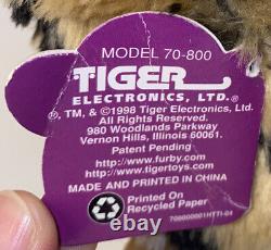 Original 1998 First Edition Electronic Furby Model 70-800 Leopard Print Rare