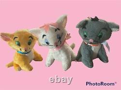 Original First Edition 1970s DisneyLand Aristocats Plush 3 kittens with tag