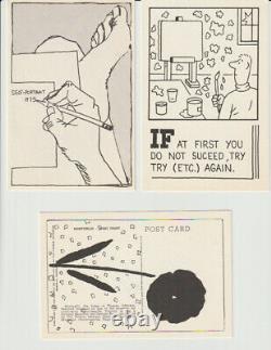 Out of print first edition post card series by New York poet/artist Joe Brainard