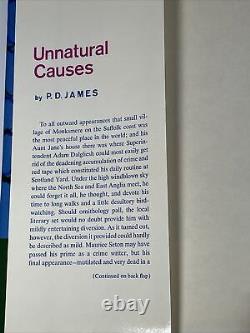P D James / UNNATURAL CAUSES 1st Edition 1967 Hardcover With Dustjacket Very Good