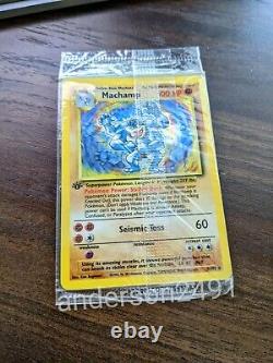 Perfect Condition Original Seal First Edition Machamp Holographic Pokemon Card