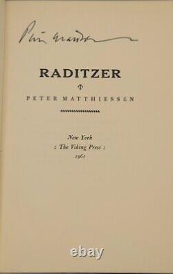 Peter Matthiessen Raditzer Signed True First Edition