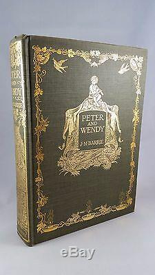 Peter and Wendy ORIGINAL 1ST ISSUE JACKET 1911 J. M. Barrie 1st edition fine