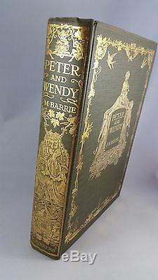 Peter and Wendy ORIGINAL 1ST ISSUE JACKET 1911 J. M. Barrie 1st edition fine