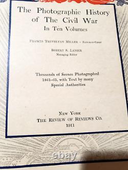 Photographic History of the Civil War 10 Volumes 1st Edition 1911 Antique Books