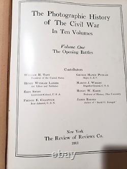 Photographic History of the Civil War 10 Volumes 1st Edition 1911 Antique Books