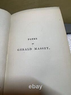 Poems By Gerald Massey (First Edition)