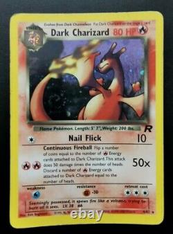 Pokémon TCG Set of 3 Rare Holo Charizard Cards Shining, Dark & Original Base