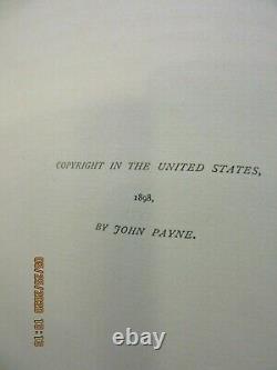 RARE First Edition Quatrains of Omar Kheyyam Book HandSigned #11 John Payne 1898
