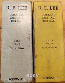 R. E. LEE, A Biography by Douglas Southall Freeman, 1934, First edition, 4 Vols