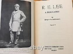 R. E. LEE, A Biography by Douglas Southall Freeman, 1934, First edition, 4 Vols