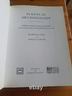 Rare 2000 First Edition Plants In Archaeology Rowena Gale David Cutler