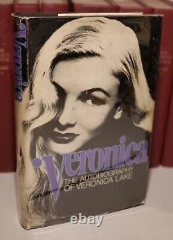 Rare Veronica By Actress Veronica Lake Authentic First Edition Hcdj 1971