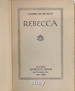 Rebecca, Daphne Du Maurier, 1938 Doubleday Doran (Hardcover) First Edition FINE