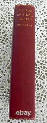 Rise of Silas Lapham SIGNED by W. D. Howells to Bessie Potter Vannoh 1st Edition