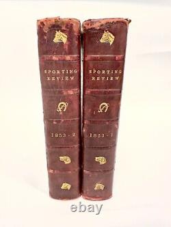 SCARCE First Edition The Sporting Review Vol. 1-2, 1853 Rogerson & Tuxford