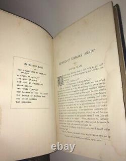 SHERLOCK HOLMES! Arthur Conan Doyle(FIRST EDITION! 1894)MEMOIRS Adventures of RARE