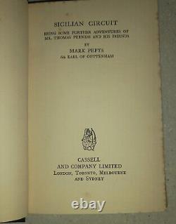 SICILIAN CIRCUIT Mark Pepys (Earl of Cottenham) First Edition 1933