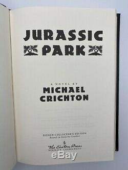 SIGNED Easton Press 2V JURASSIC PARK LOST WORLD Michael Crichton LIMITED Edition