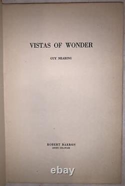 SIGNED, GUY NEARING, 1921, First Edition, VISTAS OF WONDER, POETRY COLLECTION