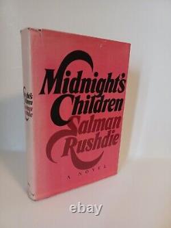 Salman Rushdie Midnight's Children First Edition Booker Winner! Rare
