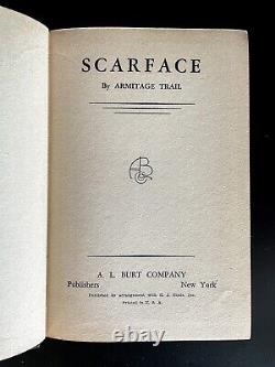 Scarface FIRST EDITION (thus) 1st Printing Armitage TRAIL (COONS) 1930
