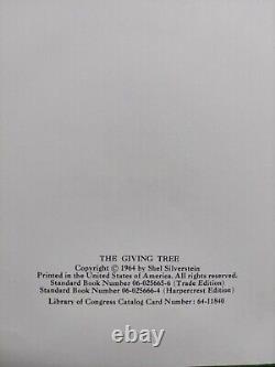 Shel Silverstien The Giving Tree First Edition Hc 1964