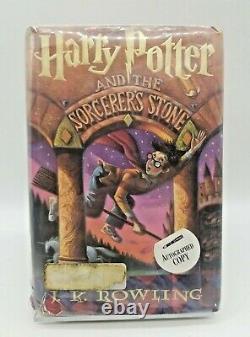 Signed Harry Potter and the Sorcerer's Stone First Edition First Print RARE HCDJ