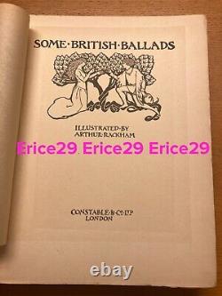 Some British Ballads Illustrated By ARTHUR RACKHAM First Edition