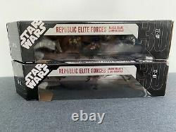 Star Wars Republic Elite Forces EE Exclusive (Both Sets) 1 Box Damaged All New