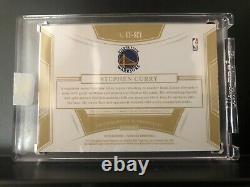 Stephen Curry 2019-20 Flawless Finishes Ruby /15 Auto MINT WARRIORS ENCASED