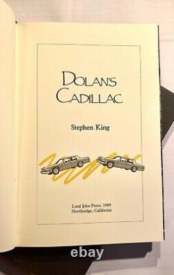 Stephen KING / Dolan's Cadillac Limited Signed 1st Edition, Presentation Copy