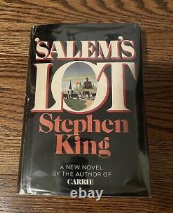 Stephen King Salems Lot 1st Edition 2nd State 1975 Q37