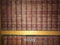 THE HARVARD CLASSICS! Complete 51 Volumes! Maroon Red FIRST EDITION Set Has Wear