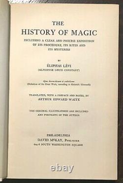 THE HISTORY OF MAGIC by ELIPHAS LEVI First US Ed, 1914, GRIMOIRE MAGICK SPELLS