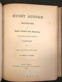 THE RURAL CEMETERIES OF AMERICA GREEN-WOOD ILLUSTRATED 1st Ed, 1847 GRAVEYARD