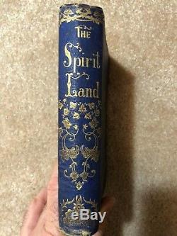 THE SPIRIT LAND, RARE 1st Ed. 1857 EMMONS, Witch Craft Occult Fortune Telling